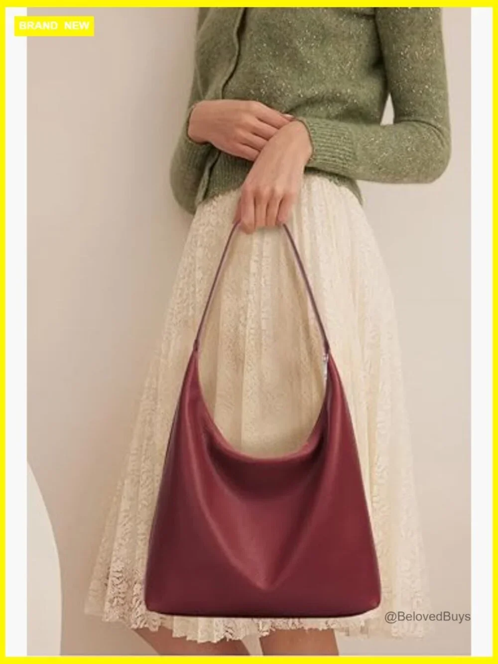 Large Capacity Vegan Leather Hobo Tote Bag with Zipper, Work Shoulder Bag for